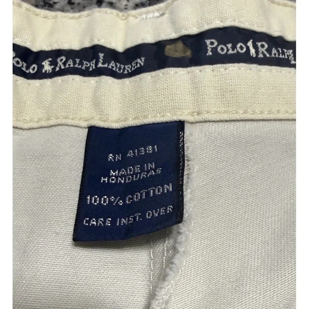 Polo‎ Ralph Lauren Men's Tyler Khaki Beige Pleated Chino Shorts, Size 36